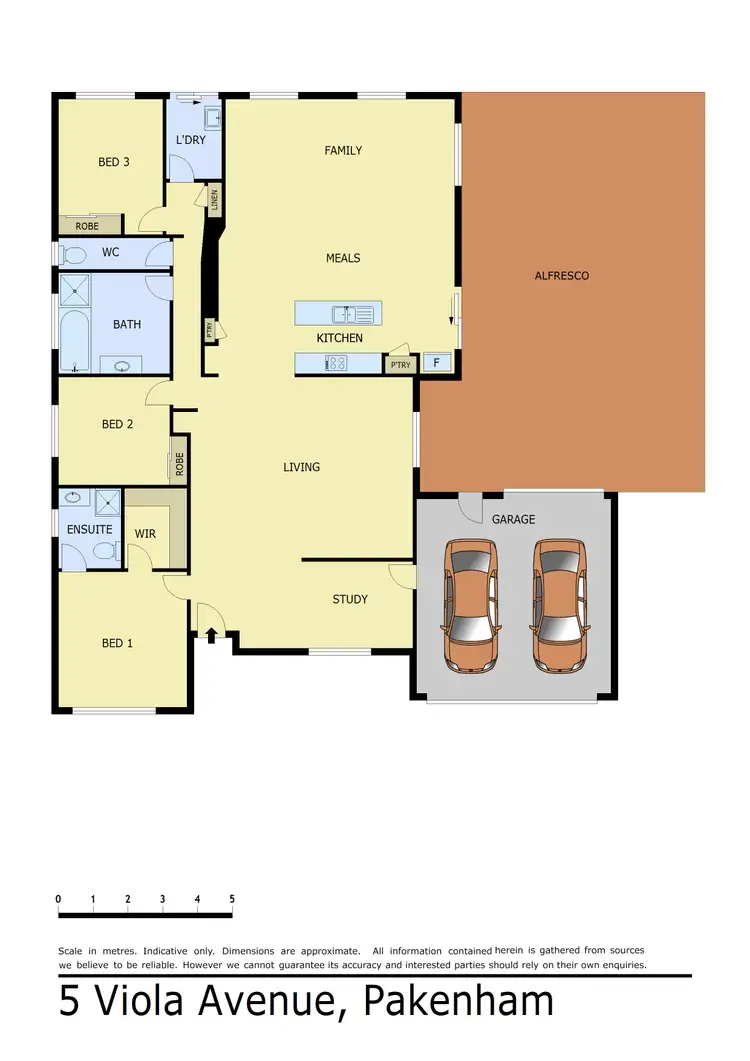 Floorplan of Homely house listing, 5 Viola Avenue, Pakenham VIC 3810