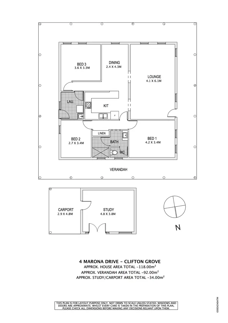 Floorplan of Homely house listing, 4 Maronoa Drive, Orange NSW 2800
