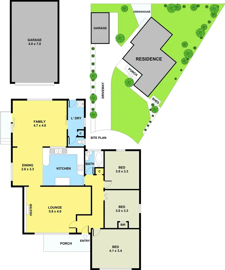 Floorplan of Homely house listing, 8 Lincoln Court, Noble Park VIC 3174
