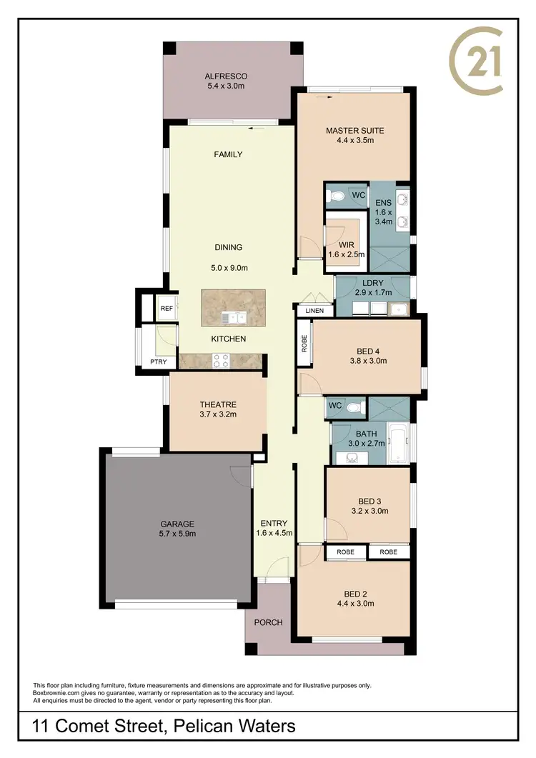Floorplan of Homely house listing, 11 Comet Street, Pelican Waters QLD 4551