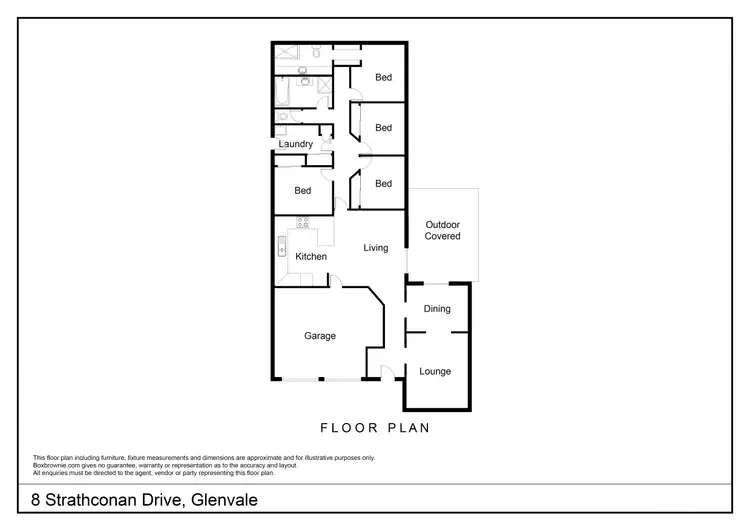 Floorplan of Homely house listing, 8 Strathconan Drive, Glenvale QLD 4350