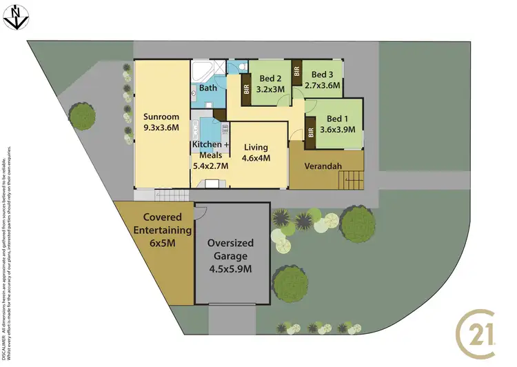 Floorplan of Homely house listing, 14 Labrador Street, Rooty Hill NSW 2766