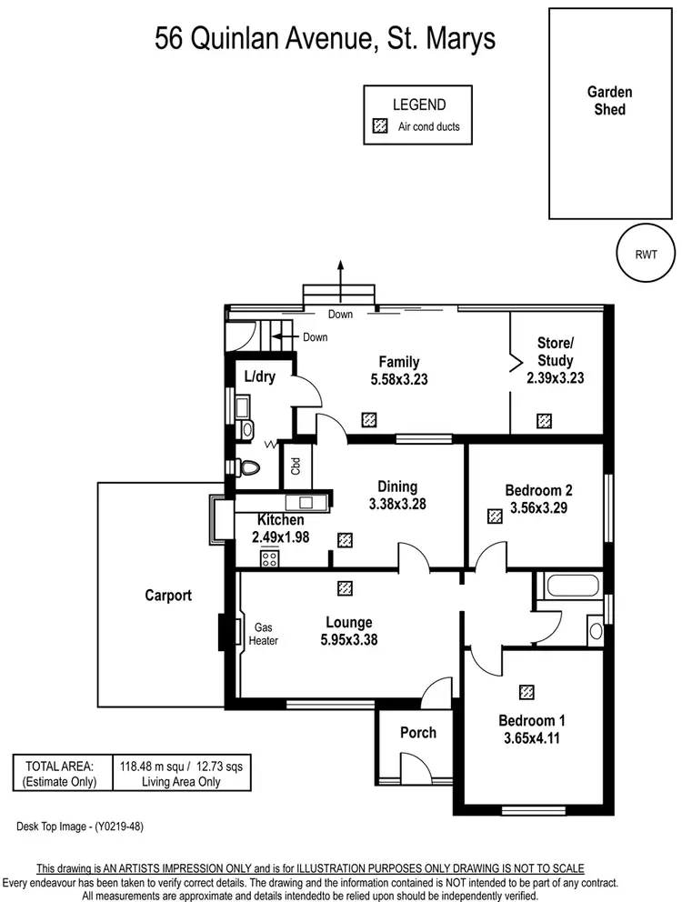 Floorplan of Homely house listing, 56 Quinlan Avenue, St Marys SA 5042