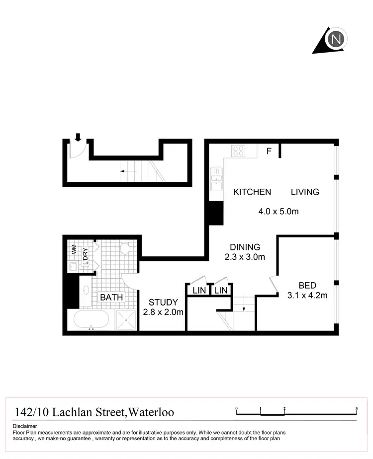 Floorplan of Homely apartment listing, 142/10 Lachlan Street, Waterloo NSW 2017