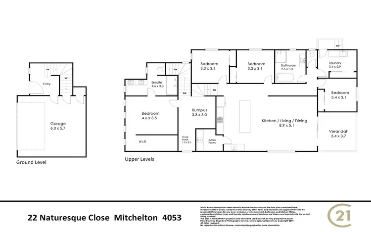 Floorplan of Homely house listing, 22 Naturesque Close, Mitchelton QLD 4053