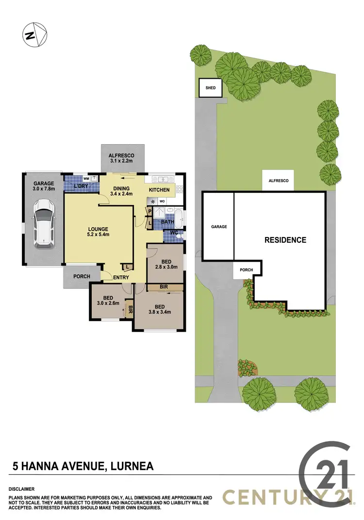 Floorplan of Homely house listing, 5 Hanna Ave, Lurnea NSW 2170