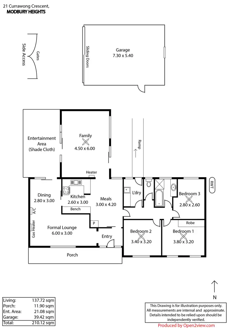 Floorplan of Homely house listing, 21 Currawong Crescent, Modbury Heights SA 5092