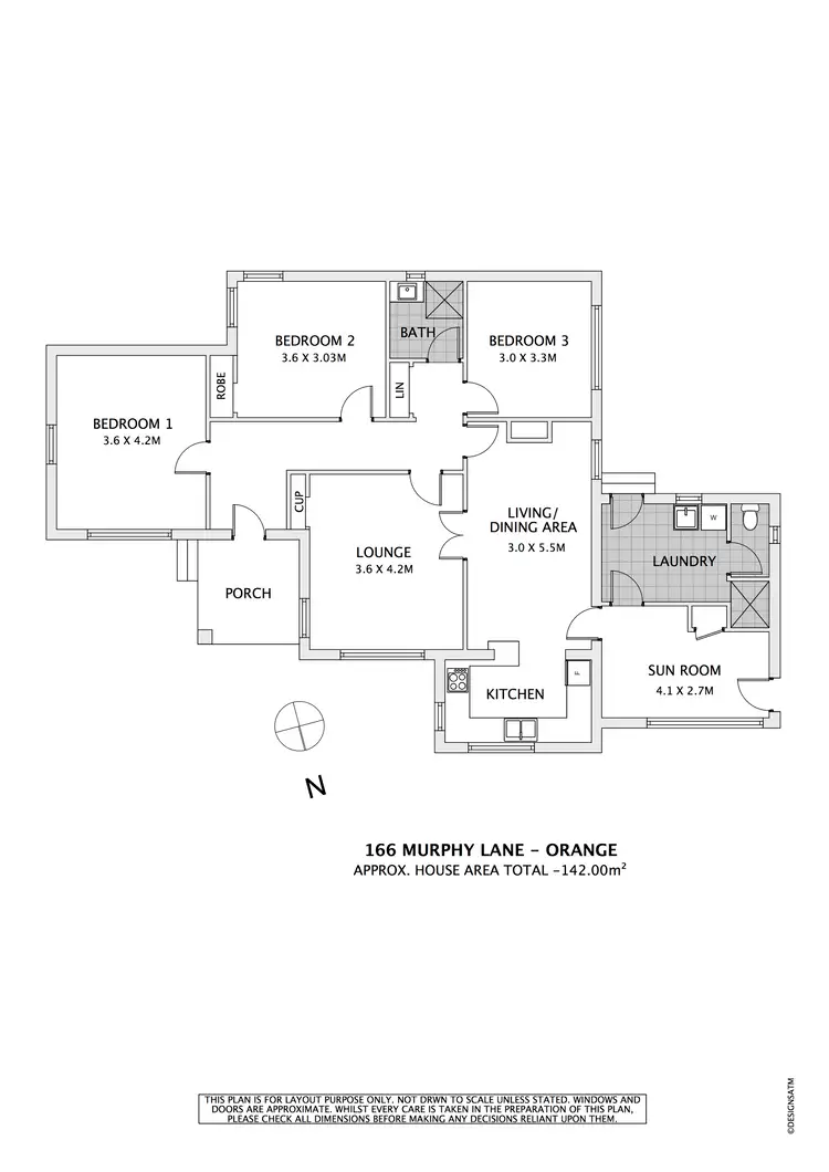 Floorplan of Homely house listing, 166 Murphy Lane, Orange NSW 2800
