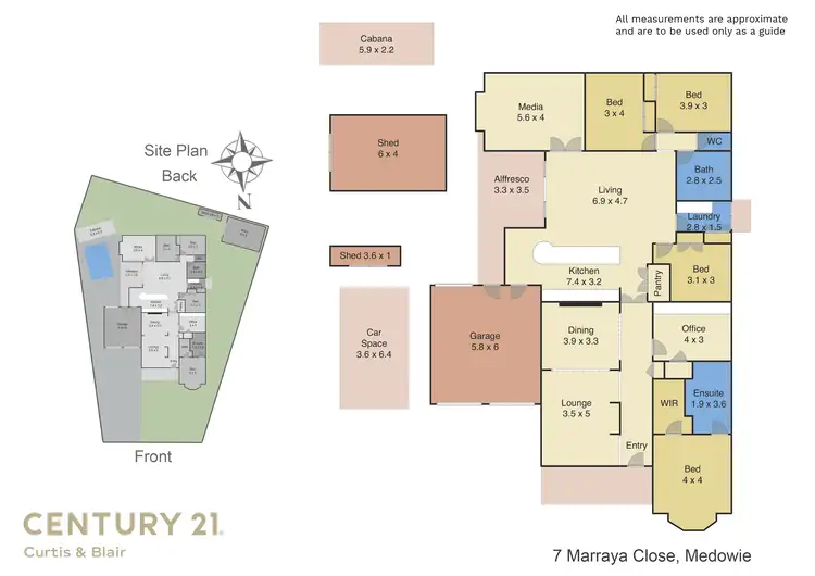 Floorplan of Homely house listing, 7 Marraya Close, Medowie NSW 2318