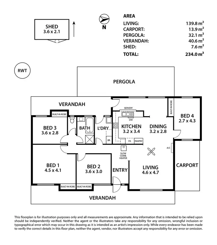Floorplan of Homely house listing, 18 Jeffrey Street, Nairne SA 5252