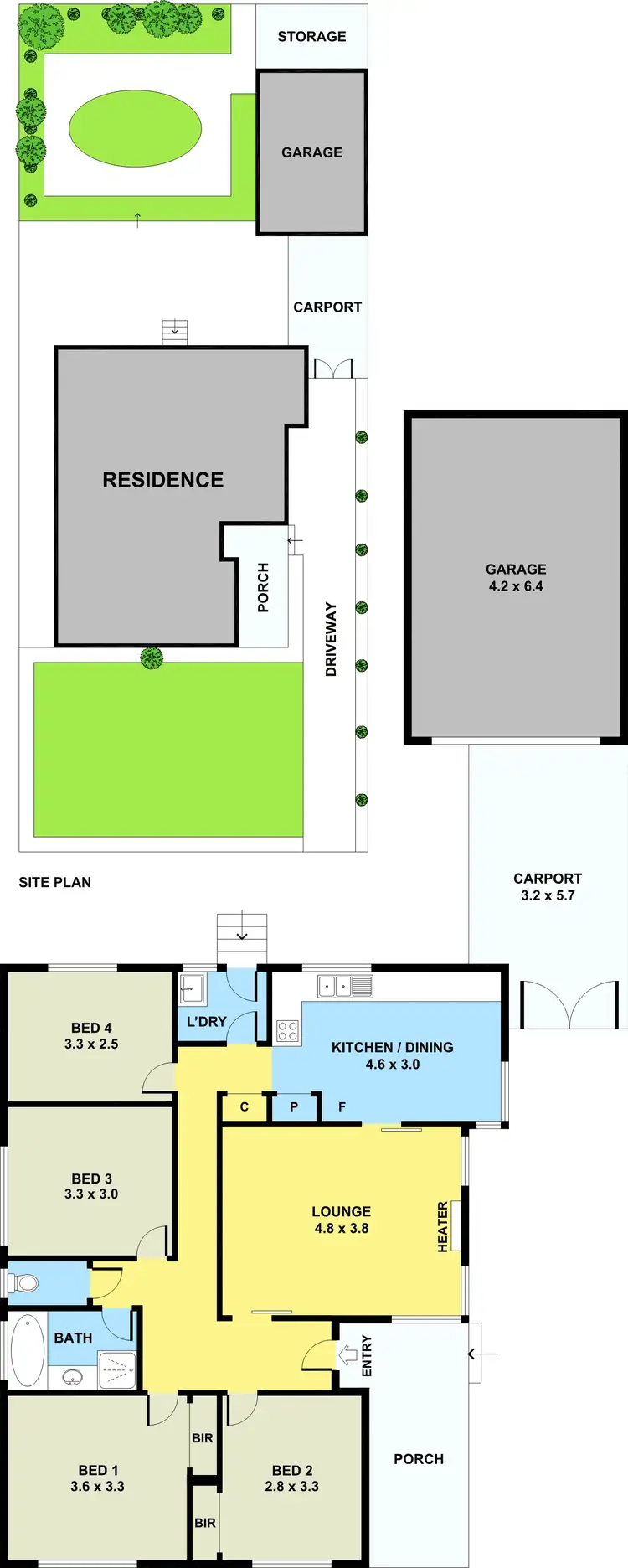 Floorplan of Homely house listing, 62 Bertha Street, Springvale VIC 3171