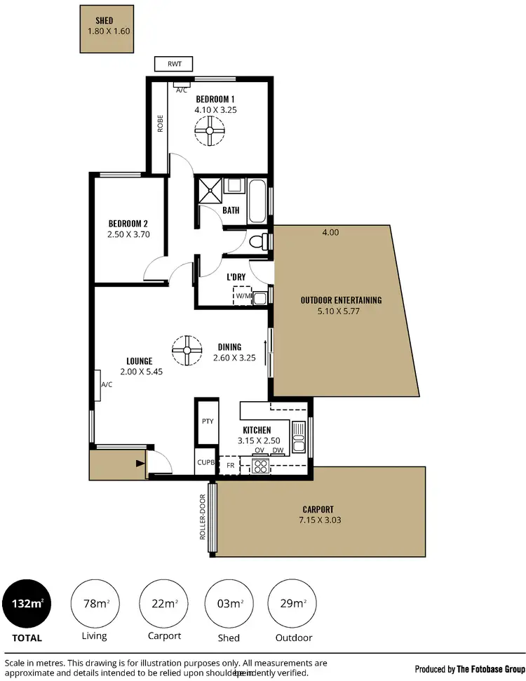 Floorplan of Homely unit listing, 2/155 States Road, Morphett Vale SA 5162