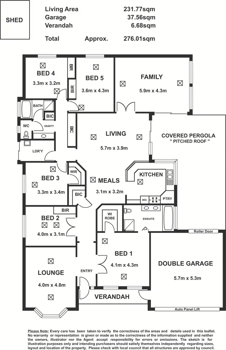 Floorplan of Homely house listing, 8 Seafarer Court, Gulfview Heights SA 5096