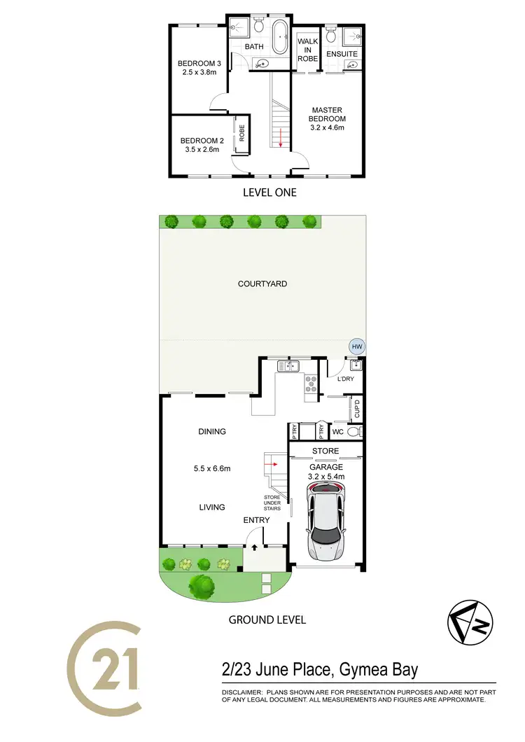 Floorplan of Homely townhouse listing, 2/23-25 June Place, Gymea Bay NSW 2227