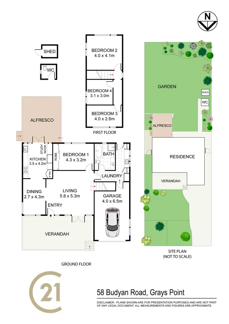 Floorplan of Homely house listing, 58 Budyan Road, Grays Point NSW 2232