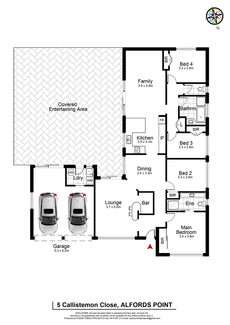 Floorplan of Homely house listing, 5 Callistemon Close, Alfords Point NSW 2234