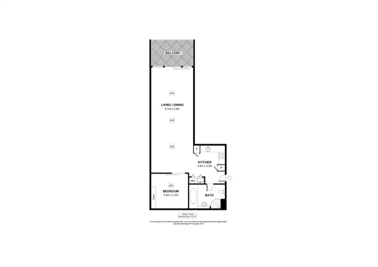 Floorplan of Homely apartment listing, 1023/29 Colley Terrace, Glenelg SA 5045