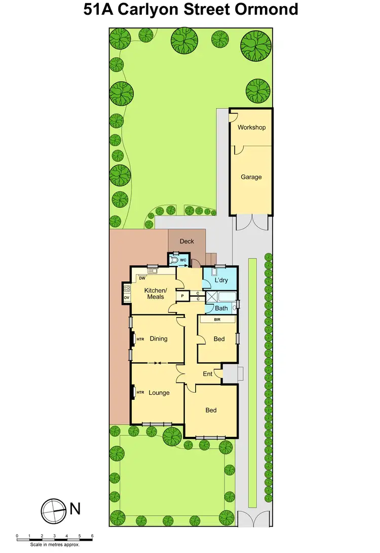 Floorplan of Homely house listing, 51A Carlyon Street, Ormond VIC 3204