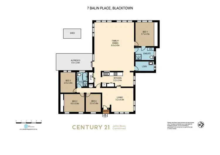 Floorplan of Homely house listing, 7 Balin Place, Blacktown NSW 2148