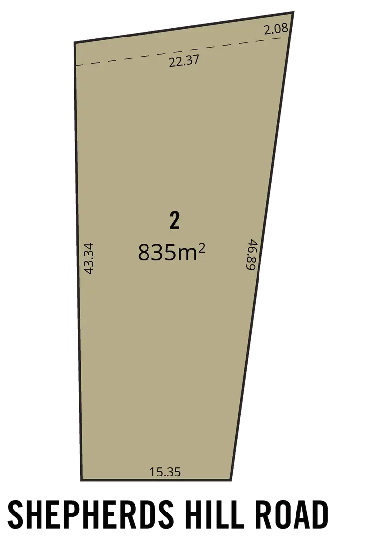 Floorplan of Homely land listing, Lot 2 267 Shepherds Hill Road, Eden Hills SA 5050