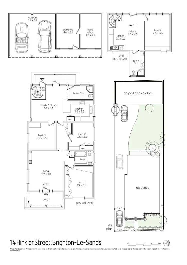 Floorplan of Homely house listing, 14 Hinkler Street, Brighton-le-sands NSW 2216