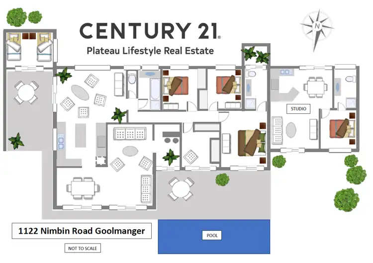 Floorplan of Homely rural property listing, 1122 Nimbin Road, Goolmangar NSW 2480