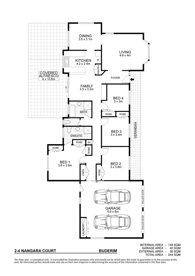 Floorplan of Homely house listing, 2-4 Nangara Court, Buderim QLD 4556