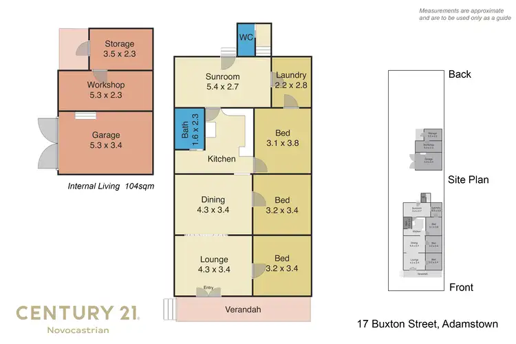 Floorplan of Homely house listing, 17 Buxton Street, Adamstown NSW 2289
