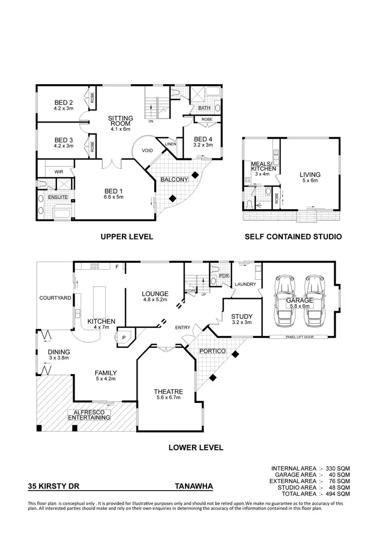 Floorplan of Homely house listing, 35 Kirsty Drive, Tanawha QLD 4556