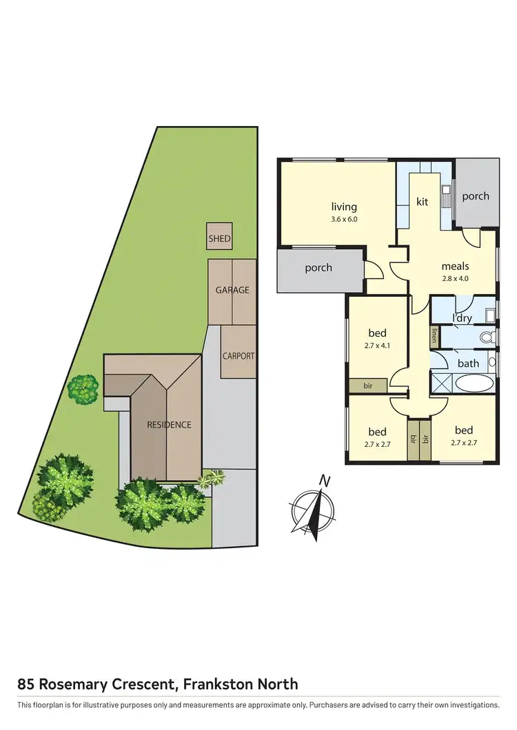Floorplan of Homely house listing, 85 Rosemary Crescent, Frankston North VIC 3200