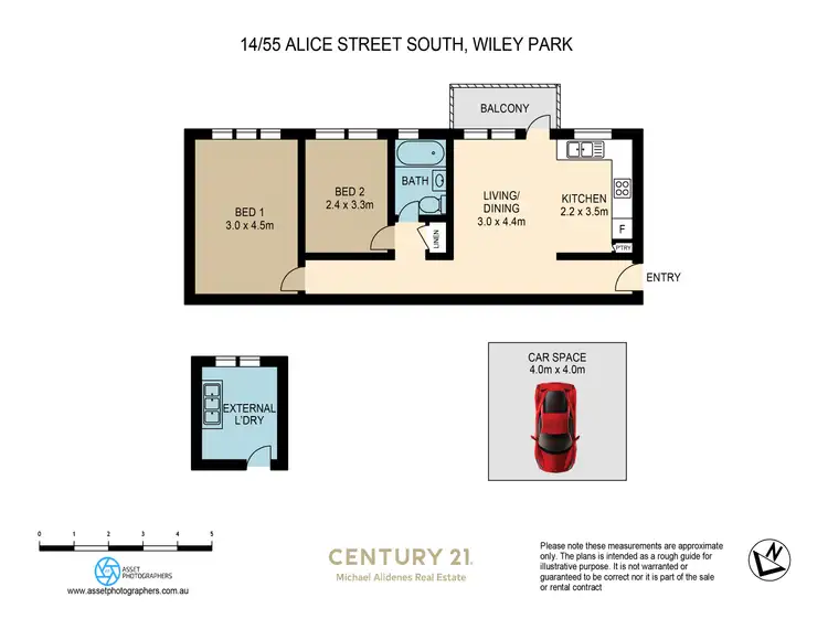 Floorplan of Homely apartment listing, 14/55 Alice Street South, Wiley Park NSW 2195