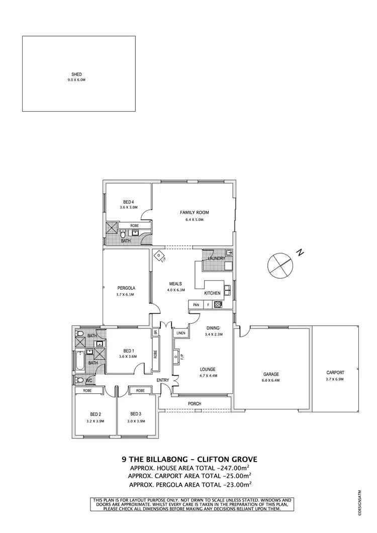 Floorplan of Homely house listing, 9 The Billabong Clifton Grove, Orange NSW 2800