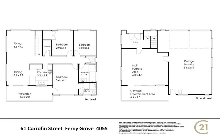 Floorplan of Homely house listing, 61 Corrofin Street, Ferny Grove QLD 4055