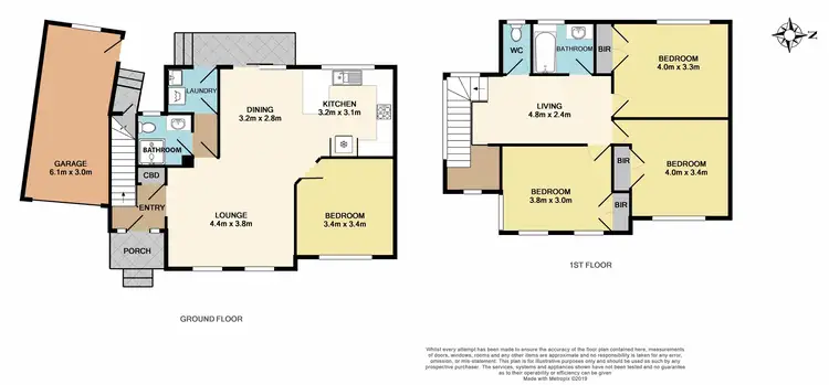 Floorplan of Homely townhouse listing, 1/5 Evelyn Street, Clayton VIC 3168