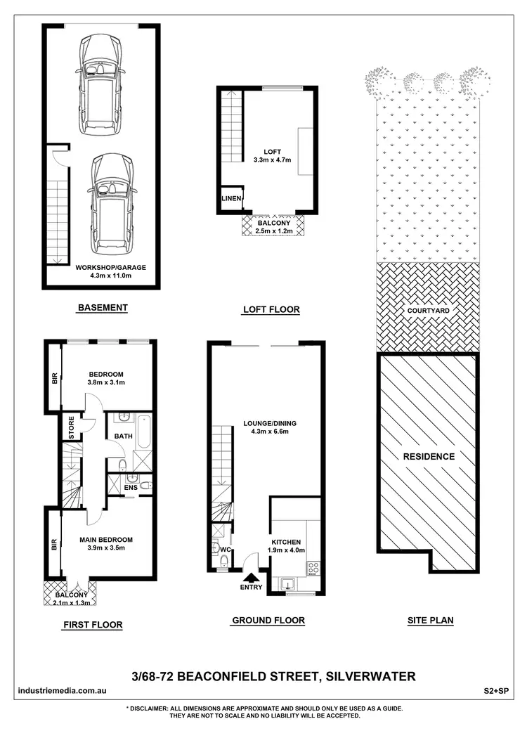 Floorplan of Homely townhouse listing, 3/68-72 Beaconsfield Street, Silverwater NSW 2128