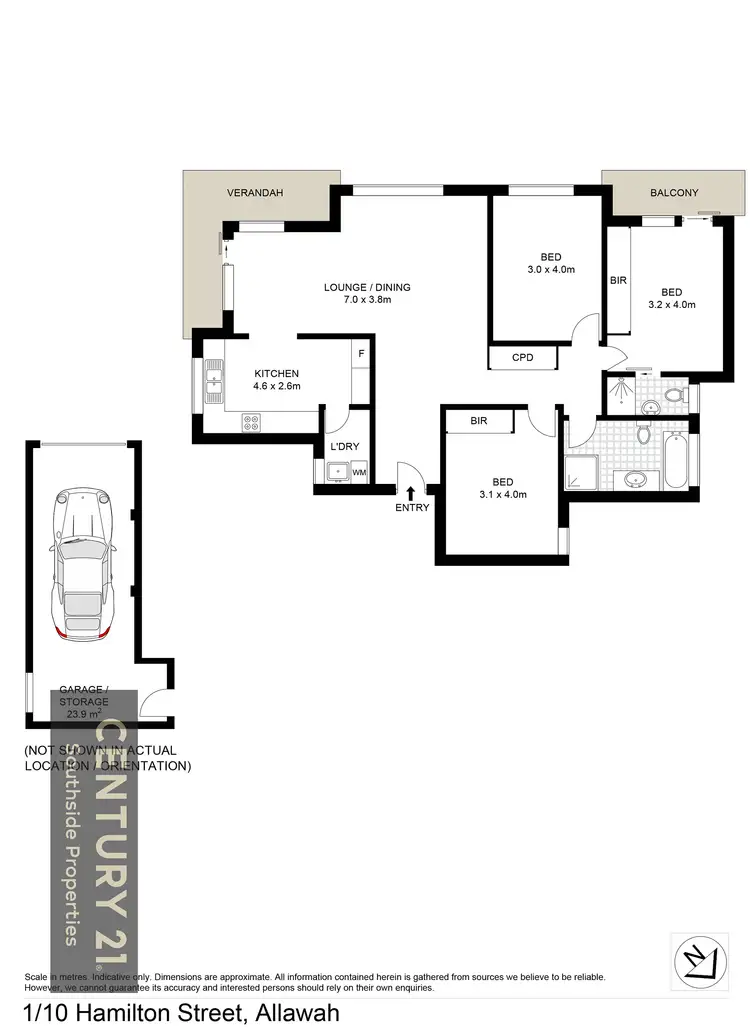 Floorplan of Homely apartment listing, 1/10 Hamilton Street, Allawah NSW 2218