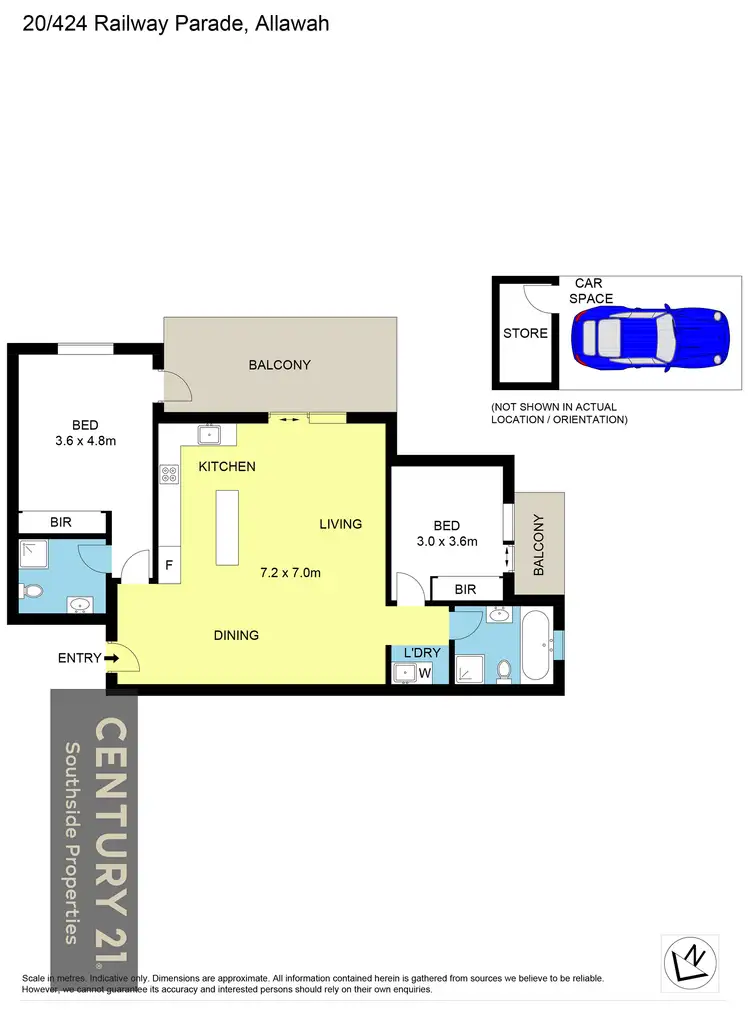 Floorplan of Homely apartment listing, 20/424 Railway Parade, Allawah NSW 2218