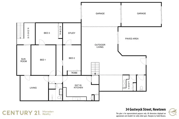 Floorplan of Homely house listing, 34 Gostwyck Street, Newtown QLD 4350