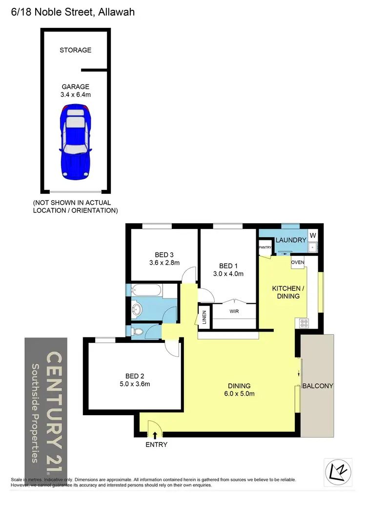 Floorplan of Homely unit listing, 6/18-20 Noble Street, Allawah NSW 2218