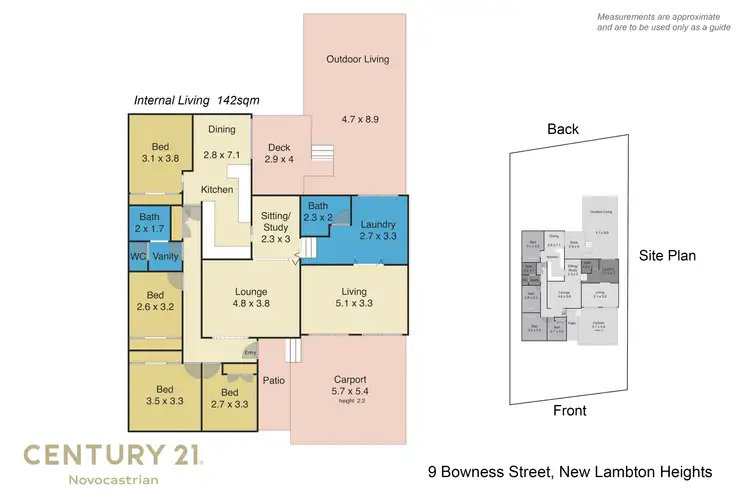 Floorplan of Homely house listing, 9 Bowness Street, New Lambton Heights NSW 2305
