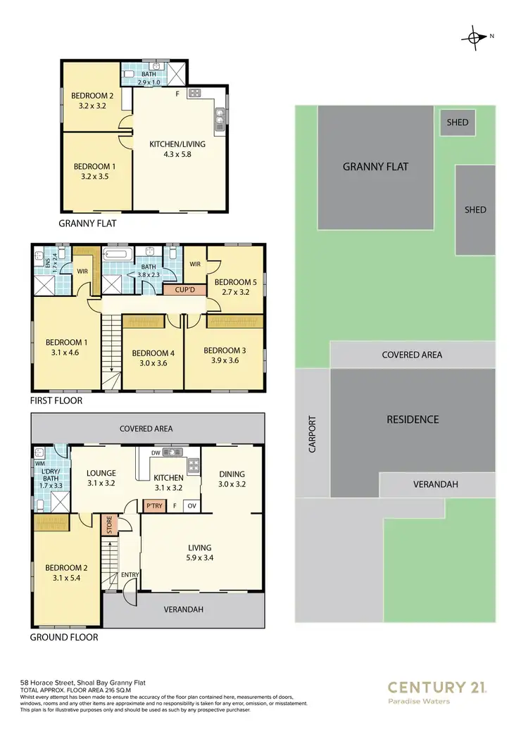Floorplan of Homely house listing, 58 Horace Street, Shoal Bay NSW 2315