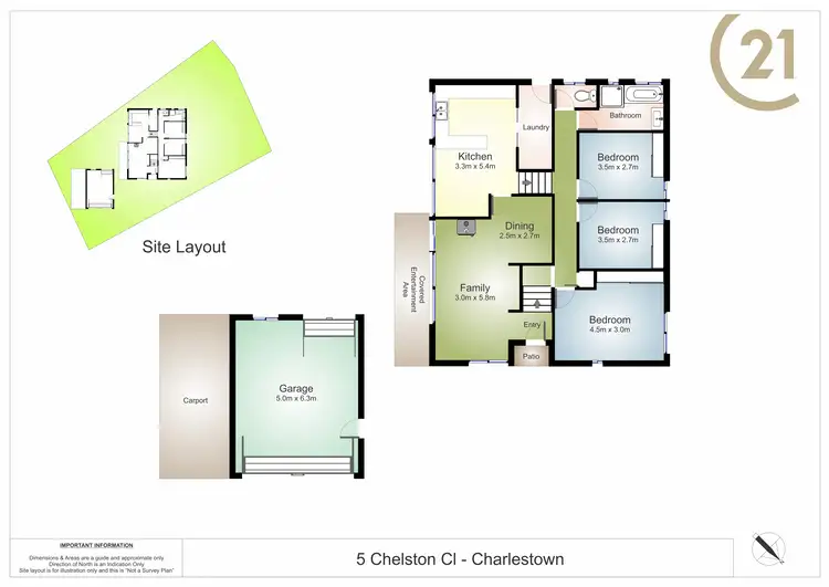 Floorplan of Homely house listing, 5 Chelston Close, Charlestown NSW 2290
