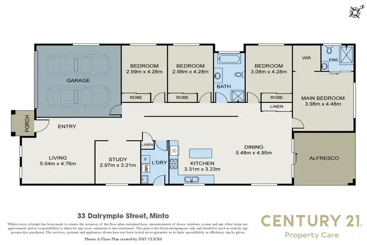 Floorplan of Homely house listing, 33 Dalrymple Ave, Minto NSW 2566