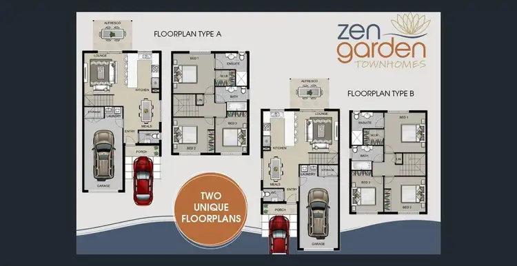 Floorplan of Homely townhouse listing, 36/12 Dasheng Street, Doolandella QLD 4077
