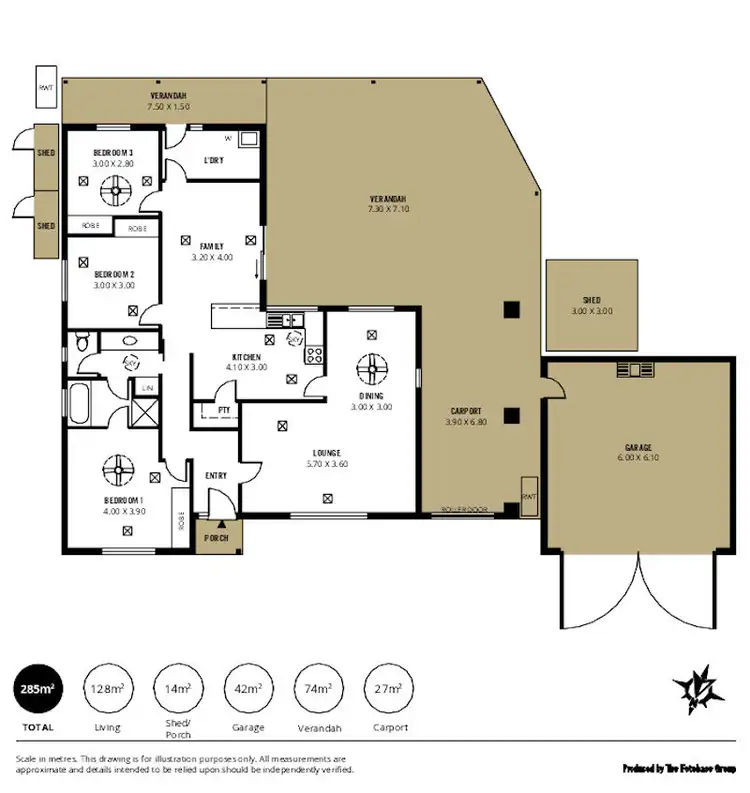 Floorplan of Homely house listing, 6 Stirling Drive, Morphett Vale SA 5162