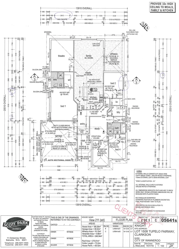 Floorplan of Homely house listing, 7 Tupelo Fairway, Clarkson WA 6030