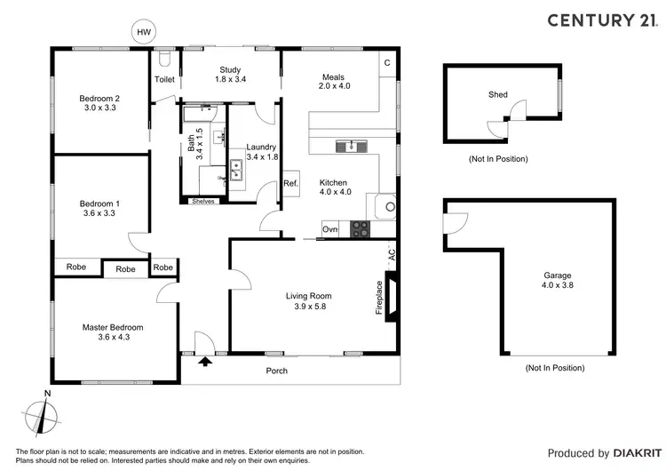 Floorplan of Homely house listing, 44 Leichardt Street, Echuca VIC 3564