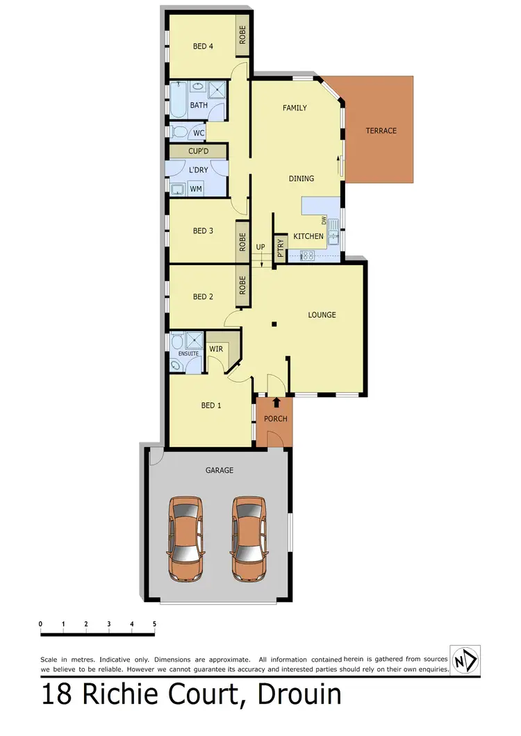 Floorplan of Homely house listing, 18 Richie Court, Drouin VIC 3818