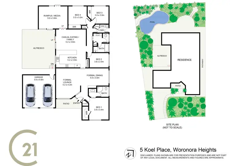 Floorplan of Homely house listing, 5 Koel Place, Woronora Heights NSW 2233