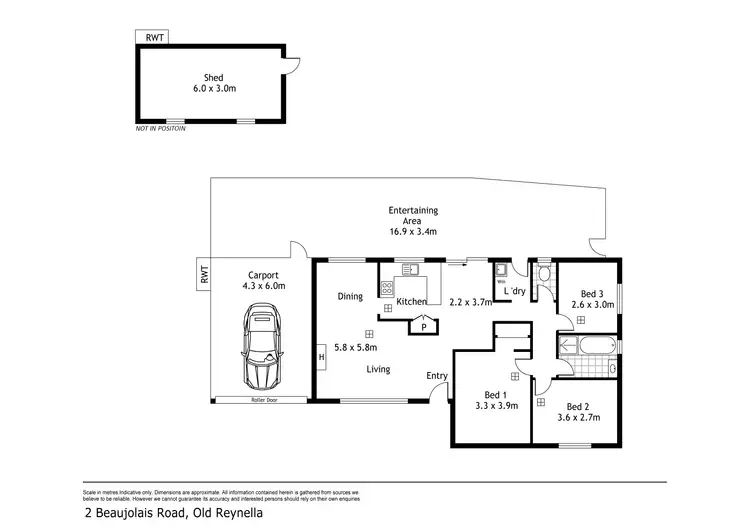 Floorplan of Homely house listing, 2 Beaujolais Road, Old Reynella SA 5161